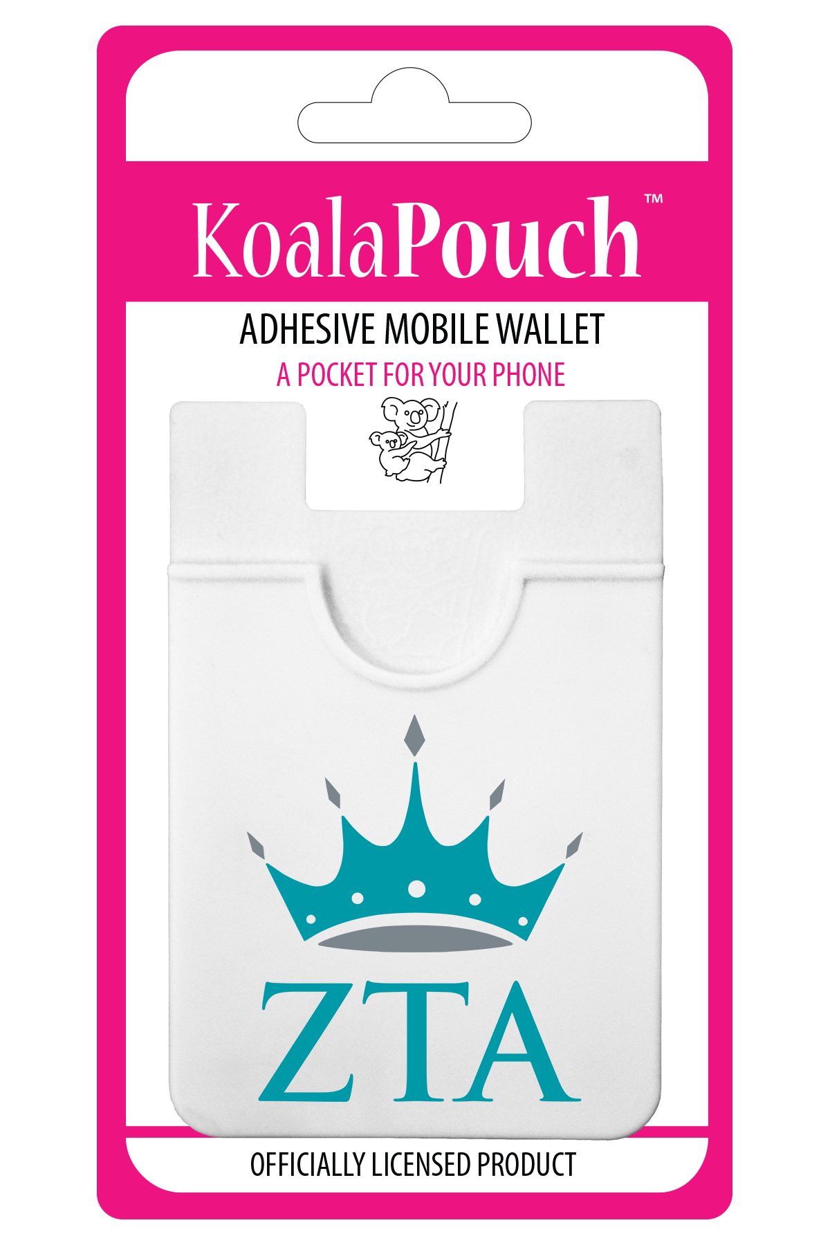 Zeta Tau Alpha Koala Pouch - Logo Design