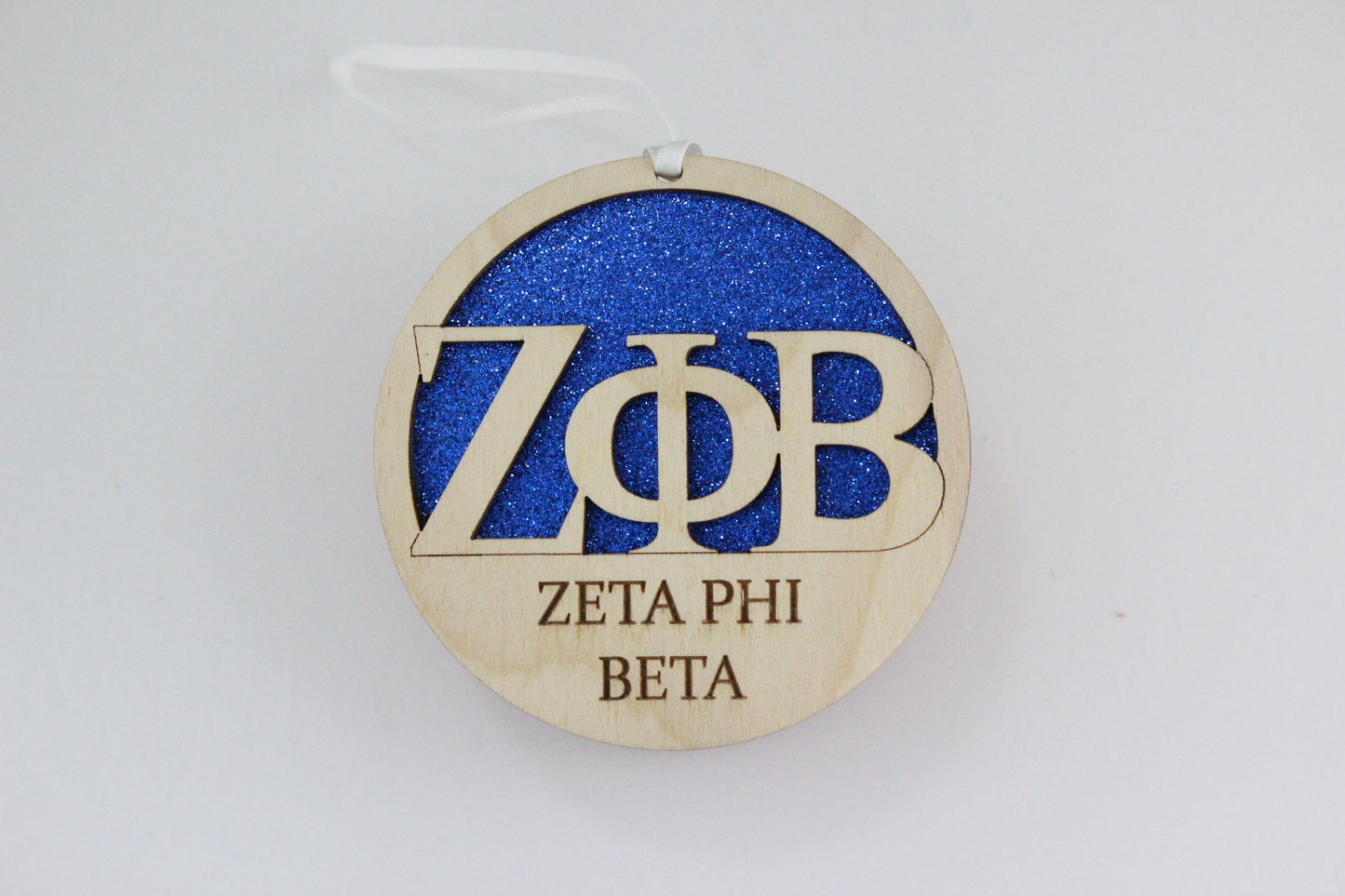 Zeta Phi Beta - Laser Carved Ornament - 3" Round