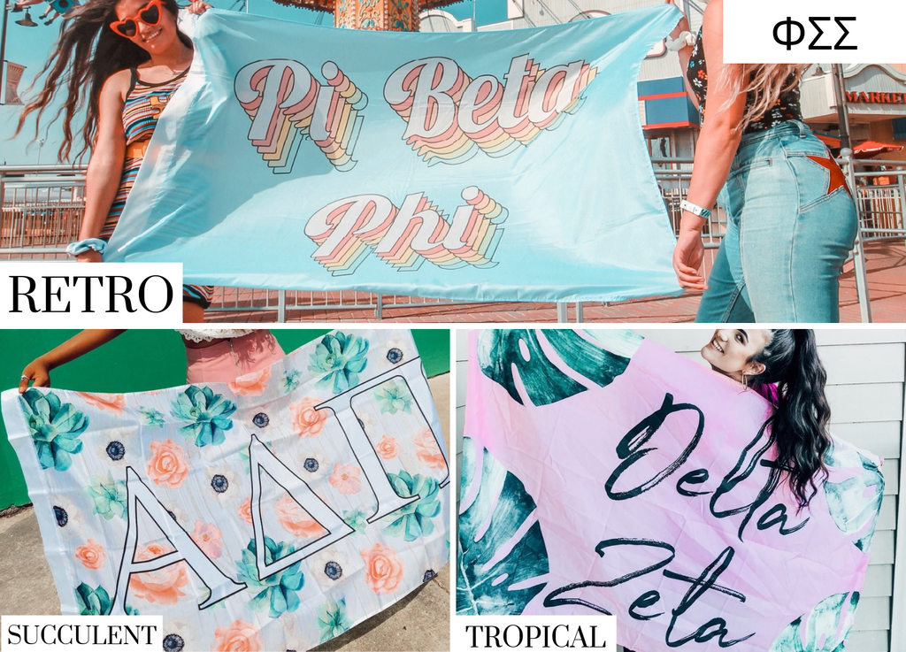 Phi Sigma Sigma Sorority Flags