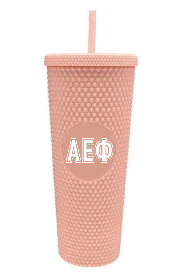 Alpha Epsilon Phi Studded Tumbler