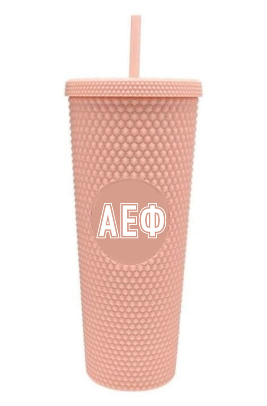 Alpha Epsilon Phi Studded Tumbler