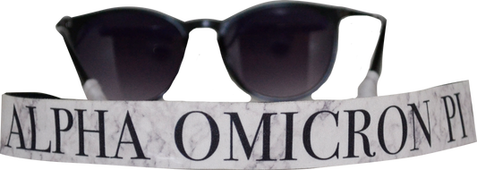 Alpha Omicron Pi <br> Sunglass Strap <br> Marble Theme