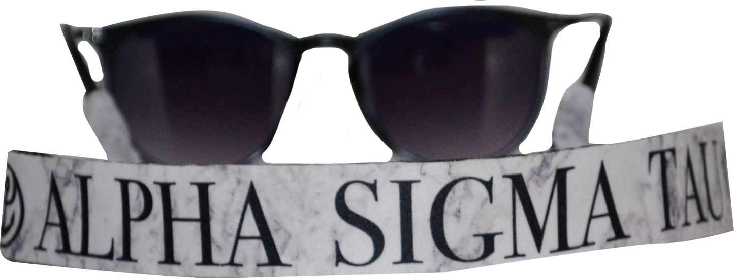 Alpha Sigma Tau<br> Sunglass Strap <br> Marble Theme