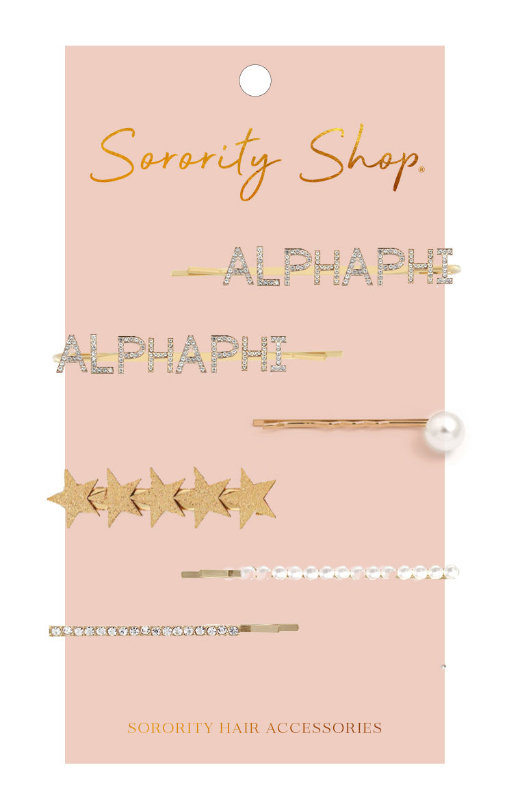 Alpha Phi Sorority Hair Clips