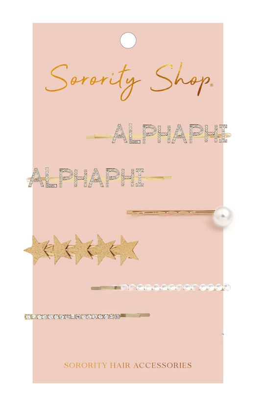 Alpha Phi Sorority Hair Clips