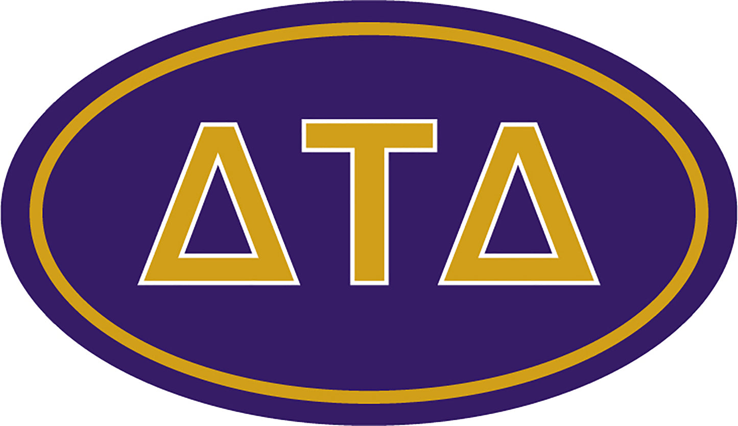 Delta Tau Delta Oval Fraternity Car Magnet Set of 2