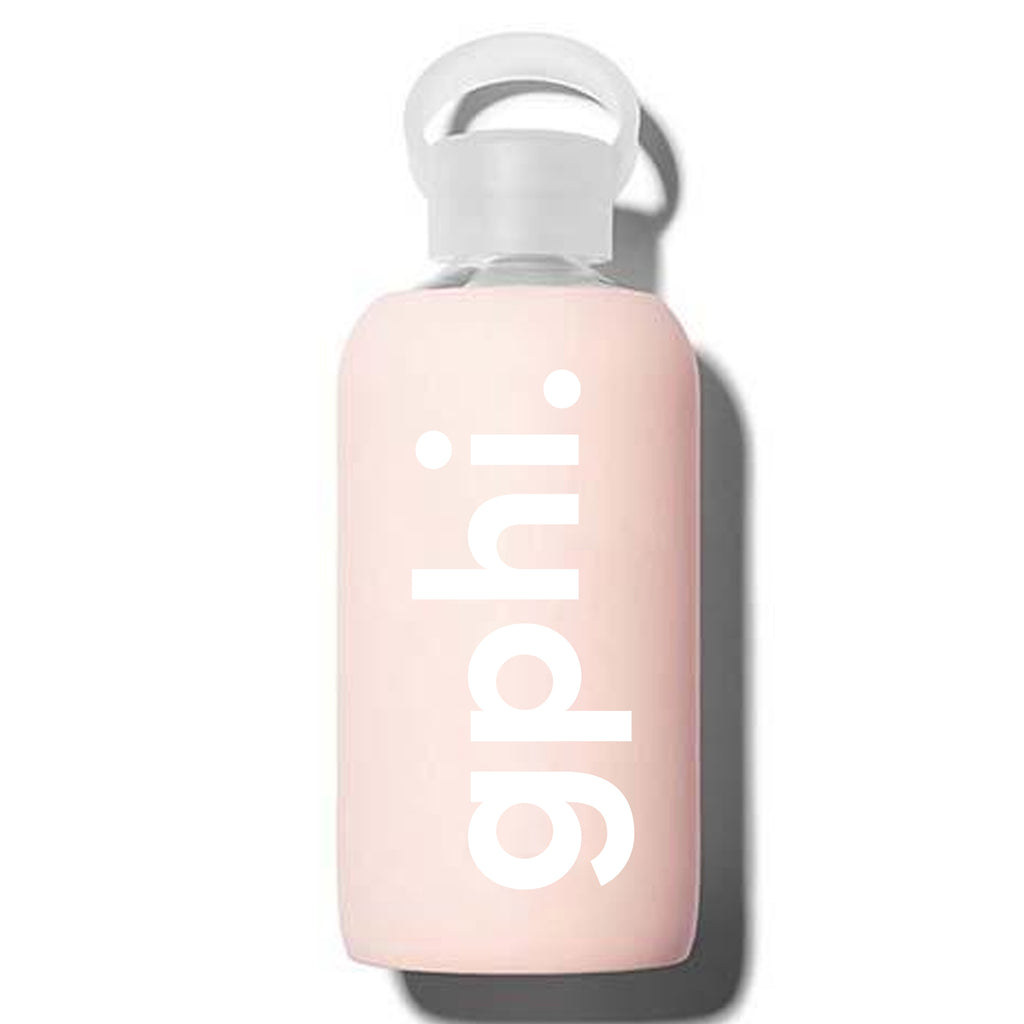 Gamma Phi Beta Glass Water Bottle with Silicone Sleeve