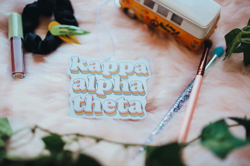 Kappa Alpha Theta Retro Air Freshener