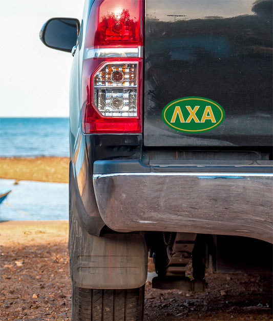 Lambda Chi Alpha Oval Fraternity Car Magnet Set of 2